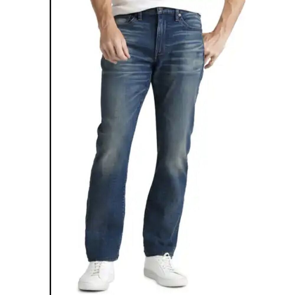 Carbon Boot  Men’s Relaxed Straight Leg Blue Denim Jeans Size 30x32